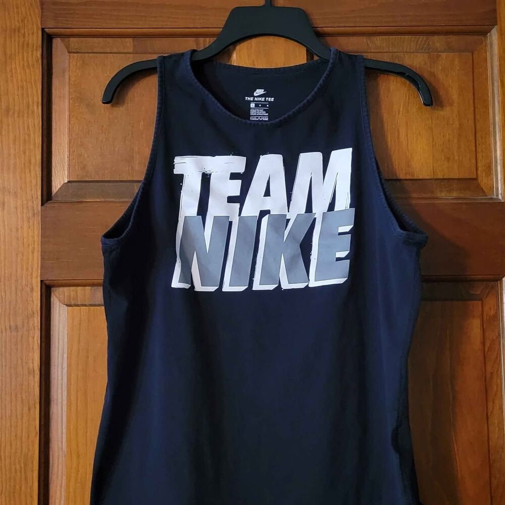 Boys Youth Large, Nike Muscle Tank Top Black and White